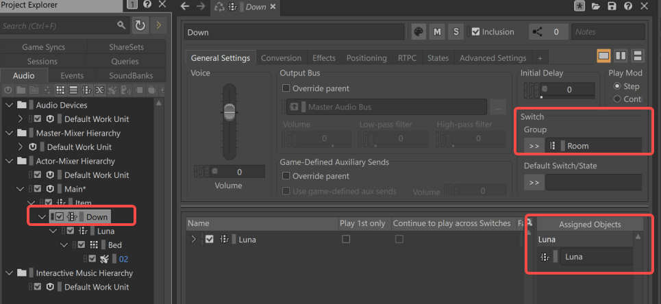AI工具导入后绑定的SwitchGroup