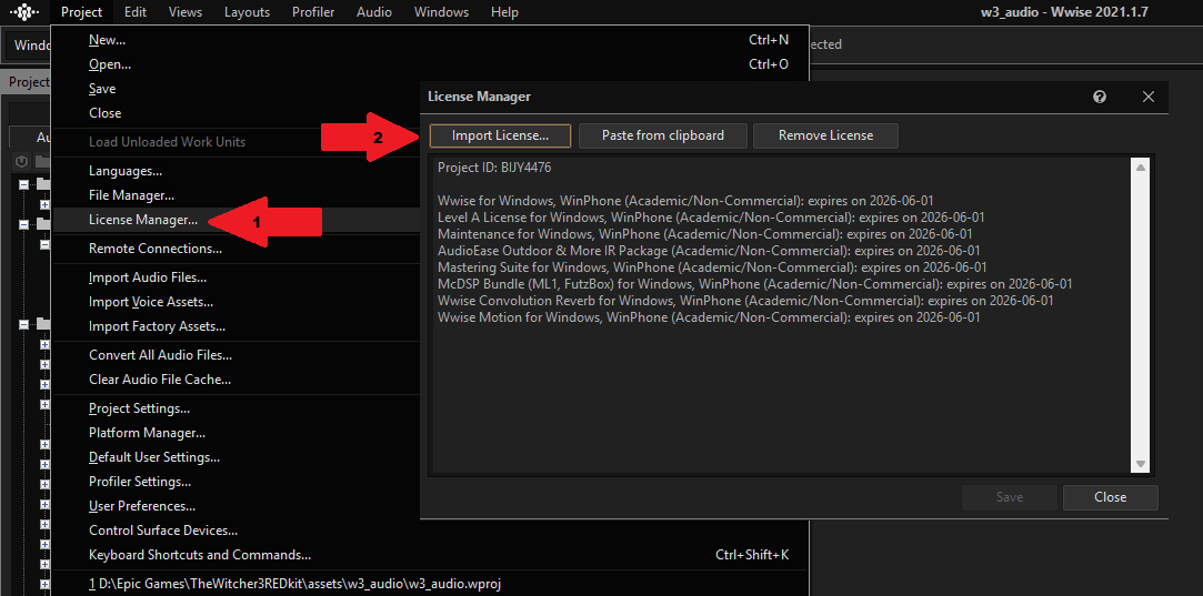 Wwise-license-manager