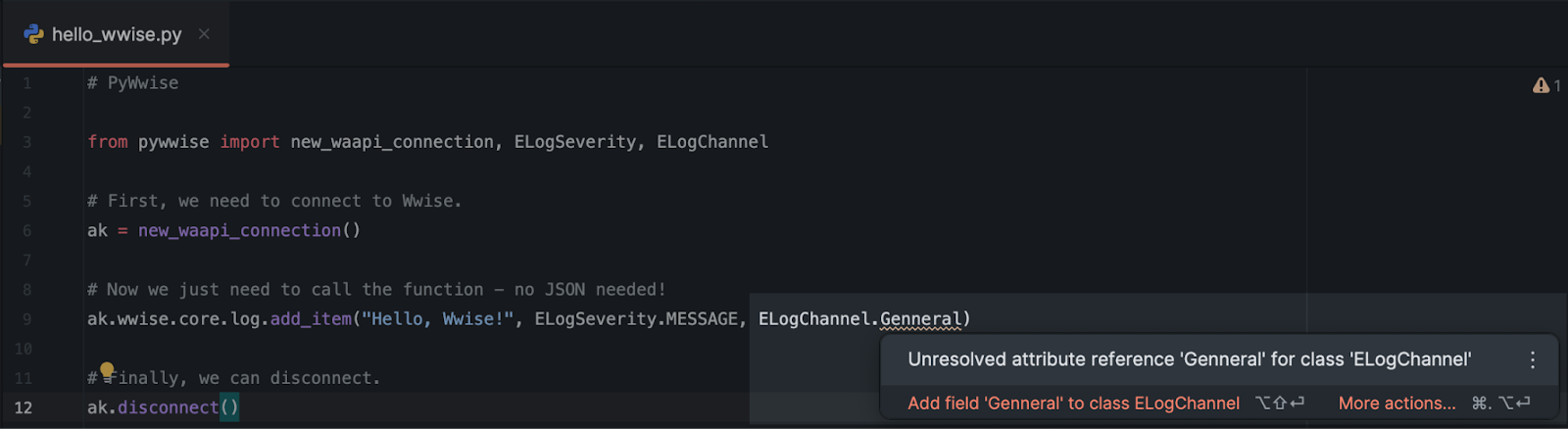 pywwise-general-typo