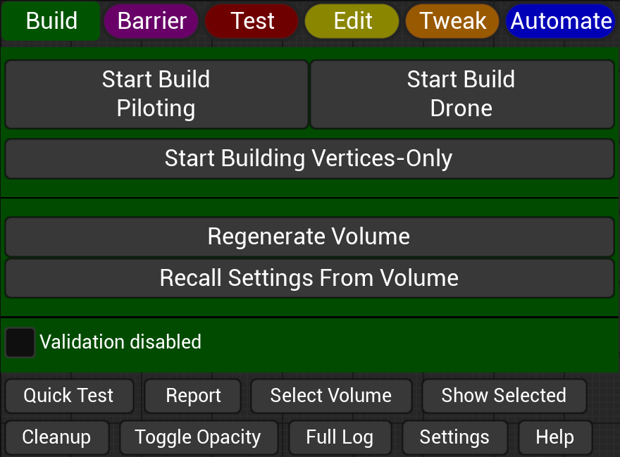 02-Main Volumator Panel